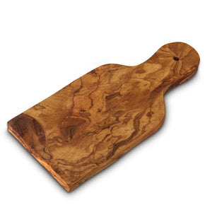 Small Olive Wood Cutting Board with Handle for Kitchen