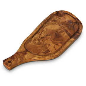 Olive Wood Cutting Board With Juice Groove and Handle | Meat Board | Serving Tray